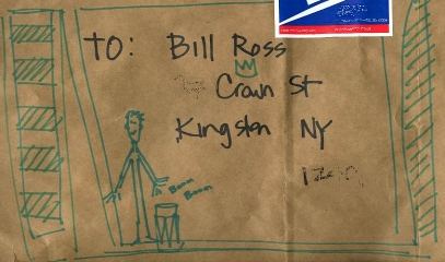 paper bag addressed to me